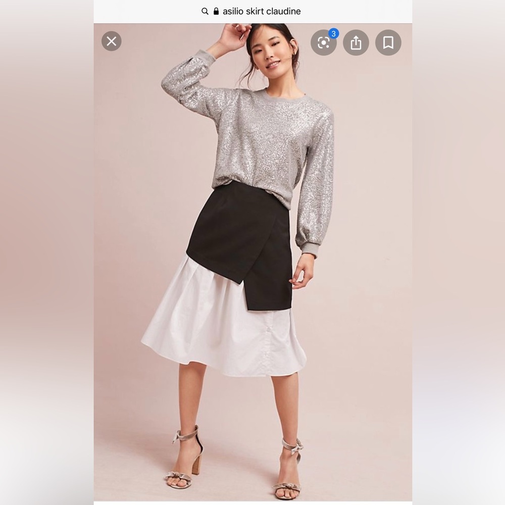 Asilio Claudine Shirt combo skirt size 6 Sold Out